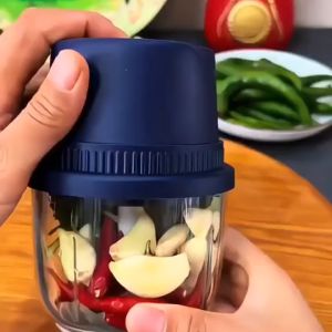 Máy xay thịt tỏi ớt sạc tích điện cối xay bằng thủy tinh dung tích 250ml