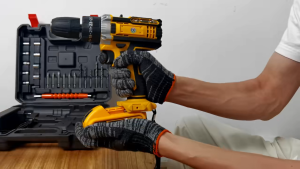 Cordless Impact Drill Electric Screwdriver Electric Hammer Drill Wireless Hand Drill Lithium-Ion Battery Power Tools Heavy Duty Cordless Drill Set Hand Drill with Rechargeable Batteries & 25Pcs Accessories LED Light for Home DIY Drill Screwdriver