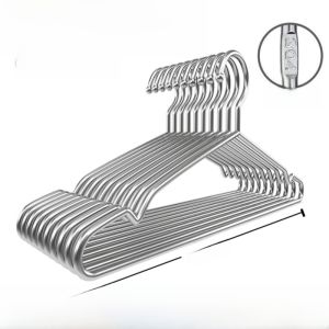 Stainless Steel Clothes Hanger for Home Use Thickened Iron Clothes Drying Rack Solid Thickened Clothesline Holder