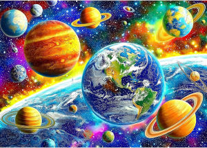 Eight Planets Adult Paper Puzzle 500/1000/1200/2000PCS Jigsaw Puzzles for Gameroom Bedroom Party Birthday Gift Challenging Game