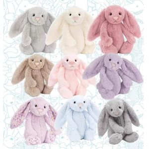 YYLINGX 28cm Jellycat Rabbit Doll Plush Long Eared Stuffed Rabbit Fashion Super Cute Stuffed Animal Toy