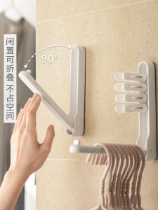 Giá Treo Quần Áo Bằng Nhựa Có Thể Gập Lại Cho Ban Công Giá Đỡ Quần Áo Treo Tường Giá Đỡ Móc Quần Áo Giá Đỡ Xếp Lý Tưởng Cho Gia Đình