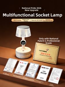 jiuxin lighting | New Luxurious Multifunctional Bedside Lamp With Outlet