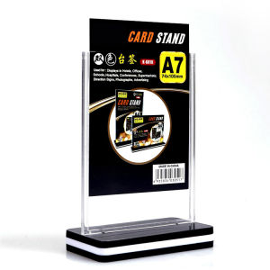 Acrylic T-Shaped Table Card Double-Sided Tig Price Tag Number Plate Dining Desktop Restaurant