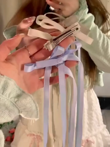 Bow Ribbon Hair Clip Hair Pin Hair Claw Hair Accessories Women Cute Klip Rambut Riben Comel Aksesori Rambut