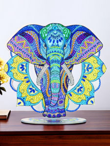 Home Decor Diamond Painting DIY Handmade Crystal Dot Cartoon Animal Image Mosaic Stick Creative Toys for Kids And Adults