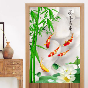 Vách Ngăn Cửa Bằng Vải Phong Cách Trung Hoa an Toàn Báo Cáo Bằng Tre Vách Ngăn Phòng Khách Phòng Ngủ Phòng Tắm Hành Lang Che Chắn Phong Thủy