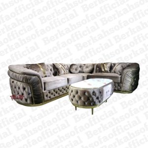 Sofa Luxury L Borg Ruang Tamu Keluarga Modern