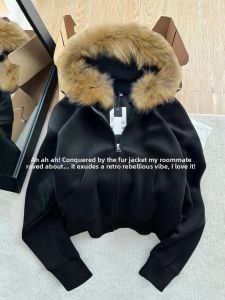 SUHUIQIAN | Warm Thick Autumn Winter Hoodie Coat For Petite Women