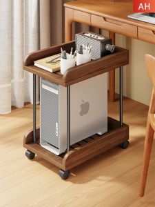 WUBUWEI | Solid Wood Multifunctional Stand for PC Cases Rolling