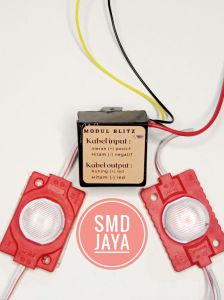 MODUL LAMPU LED KILAT BLITZ 12 VOLT + 2 LED 1MATA KOTAK