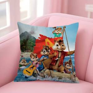 Kayou | Anime Alvins And The Chipmunks Pillow Case Plush Fabric Soft Double Sided Print Sofa Cushion Cover Throw Pillow Covers
