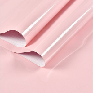 Pink Contact Paper Glossy Peel and Stick Wallpaper vinyl self adhesive waterproof removable stickers Decorative Cabinet Furnitur