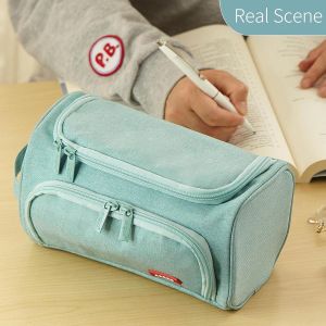 Double Layer Multi-functional Pencil Case