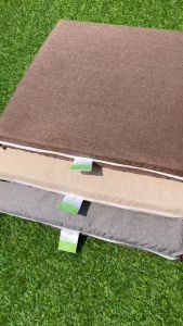 เบาะรองนั่ง อาสนะ  ยางพาราแท้100% แบบฉีดขึ้นรูป ขนาด 50x50 cm หนา 1-2 นิ้ว นุ่มแน่น นั่งสบายไม่ร้อน ปลอกซิปถอดซักได้ เบาะรองนั่งยางพารา เบาะยางพารา - Lazada