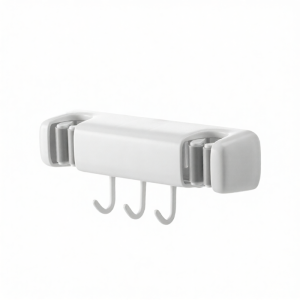 LANJIAOLUO | Bathroom Wall Mounted Rack For Mops And Brooms With Suction Fixation