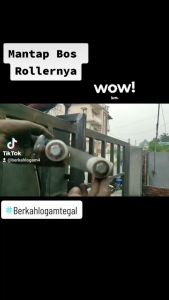 Roda Nilon & Roller Pintu Pagar Besi Stainless Kayu Diameter 27 mm