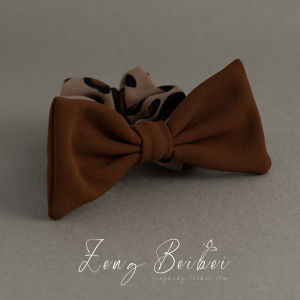 Simple Caramel Leopard Print Hair Ties for Girls Bun Knot Hair Bands Korean Style Fabric Hair Accessories Fresh Outlined