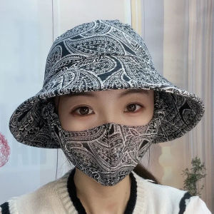 Womens Outdoor Summer Sun Hat Face Mask Integrated UV Protection Windproof Hat Breathable Cooling Summer Cap Fashionable