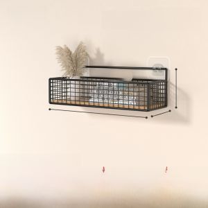 Wall-Mounted Storage Rack Dormitory Essential College Student Bedroom Headboard Bedding Wall Hanging Basket Shelf No Drilling