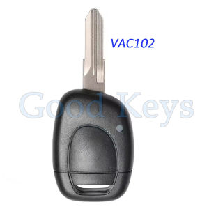 DIYKEY Remote Alarm Key Fob Control for Renault Master Kangoo Clio Twingo NE72 VAC102 Blank Key Blade ID46 Chip 433MHz