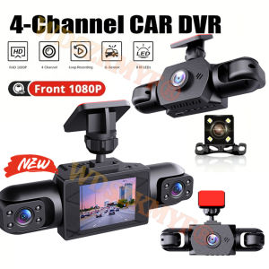 NEW 360° Car Camera 3/4Lens 1080P Dash Cam 2inch Screen Car recording camera Car DVR Front Left right Rear View Camera Black Box