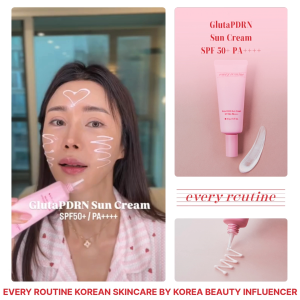 Every Routine GlutaPDRN Sun Cream 40 grams  เอเวอรี่ รูทีน กลูต้าพีดีอาร์เอ็น ซัน ครีม SPF50+ PA++++ ครีมกันแดดเกาหลี Broad Spectrum Protection  สูตรอ่อนโยน เกลี่ยง่าย ผิวสว่างใส ไม่เป็นคราบ