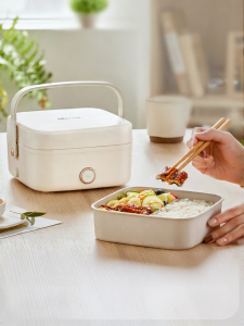 [China Plug Adapter Needed] Bear | Heating Thermal Electric Lunch Box Portable for Work Commute