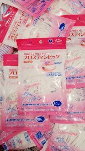 (Date 2028 Bịch 80 cái) Tăm Chỉ Nha Khoa SUNNY Nhật Bản giúp loại trừ các mảng bám thức ăn dư thừa trong khe răng