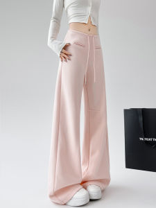 Slim Fit Straight Leg Sports Pants Women Spring Summer Autumn Loose Drapey Casual Wide Leg Low Waist Sweatpants