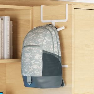 Wardrobe Side Backpack Storage Rack Closet Side Wall Hanging Rack Hook Organizer Wall-Side Backpack Holder Bedroom Transformation Shoe Cabinet