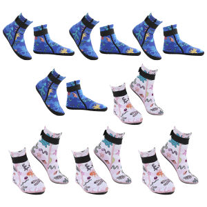 [joyonline]Kids Neoprene Water Socks Sand Socks Anti-slip Swimming Socks Adjustable Snorkeling Boots Keep Warm for Diving Surfing