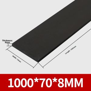 PURESHI | Black Hard Wear-Resistant High Hardness ABS Square Rod
