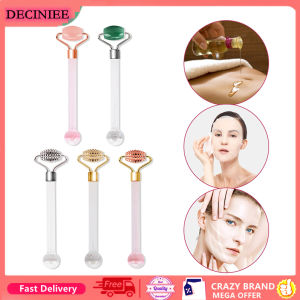DECINIEE 1 Pcs Ice Wave Ball Roller Pink Crystal Jade Stone Massager Face Eye Ice Massage Stick Skin Lift Anti Winrkle Massager