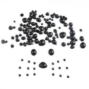 Black Plastic Safety Eyes Nose For Bear doll Animal Puppet DIY Crafts Children Kids Toys Acrylic Eyes Accessories