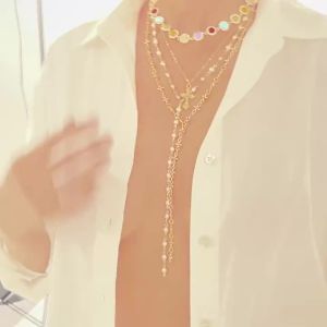 IngeSight.Z 4Pcs/set Exquisite Rhinestone Imitation Pearl Chain Necklace Women Creative Jesus Cross Pendant Choker Y2K Jewelry