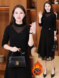 Áo Sơ Mi Lót Lông Cừu Dày Cho Nữ Mùa Thu Đông Mới Dáng Ôm Ấm Áp Bên Trong Áo Dài Tay Cổ Cao Thường Ngày Cho Mọi Lứa Tuổi