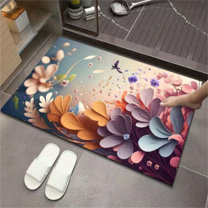 High Water Absorption Bathroom Mat Anti Slip Mud Toilet Mat Quick Drying Floor Mat Bath Mat Nordic Floor