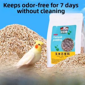 MONLEYTA | Corn Cobs Bird Cage Pad Material Parrot Poo Absorbent Cat Sand Alternative Odor Eliminator For Budgerigar Duckling Special Use