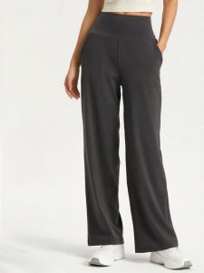 Breathable Loose High-waist Slimming Womens Sweatpants With Pockets