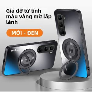 Ốp Điện Thoại Mờ Mềm TPU+PC EUCAGR Frosted Dành Cho Infinix Hot 60/Pro/Pro+ Hot 60i - Ốp Lưng Chống Sốc Chống Trầy Xước Có Giá Đỡ Kèm Vòng Giữ Điện Thoại