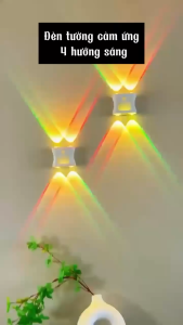 Đèn LED Gắn Tường Cảm Biến Chuyển Động Rgb 16 Màu Đổi Màu Tùy Chỉnh Kèm Điều Khiển Từ Xa Đẹp Mắt