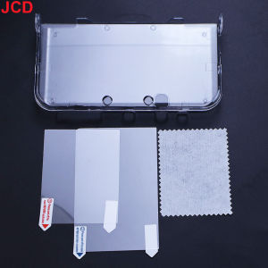 JCD Plastic Clear Crystal Shell Skin Case Cover For 3DS 3DS XL LL New 3DS New 3DS XL/LL Game Console With Screen Protective Film