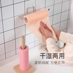 Disposable Cleaning Cloth 1 Roll Non Woven Towel Wiping Tissue Disposable Cleaning Cloth Kitchen Wipes Dishwashing Rag 免洗抹布