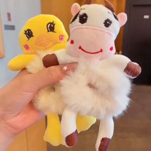 Kids Plush Hair Ring Korean Style New Baby Girl Cartoon Cute hair tie