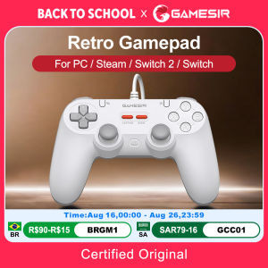 GameSir | GameSir Retro Gamepads Wired Controller for PC Windows Steam Switch Controle Hall Effect stick 2 Mappable Buttons Tegenaria Lite