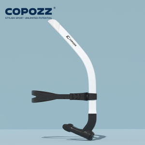 COPOZZ Front Head Swimming Training Snorkel Silicone Mouthpiece Junior Swimmers Full Dry Diving Equipment For Female Male Youth