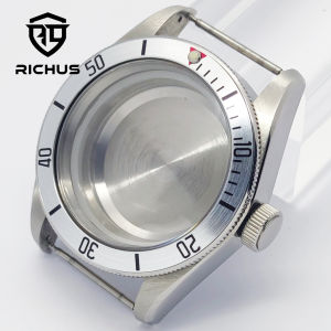 RICHUS NH35 Watch Case 41mm Watch Case Aluminum Bezel Fit NH34 NH35 NH36 ETA2824 PT5000 Miyota8215-DG Movement Watch Accessories