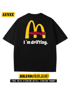 HKMR M-Door 230g Heavyweight Pure Cotton Short Sleeve T-Shirt Loose Casual Base Layer Shirt for Summer Trendy Brand Streetwear