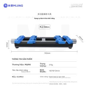MIJING K23 Mini PCB Giá Đỡ Đèn Chịu Nhiệt Độ Cao Chống Tĩnh Điện Thép Hợp Kim Kẹp Cho Bo Mạch Chủ Công Cụ Sửa Chữa Điện Thoại